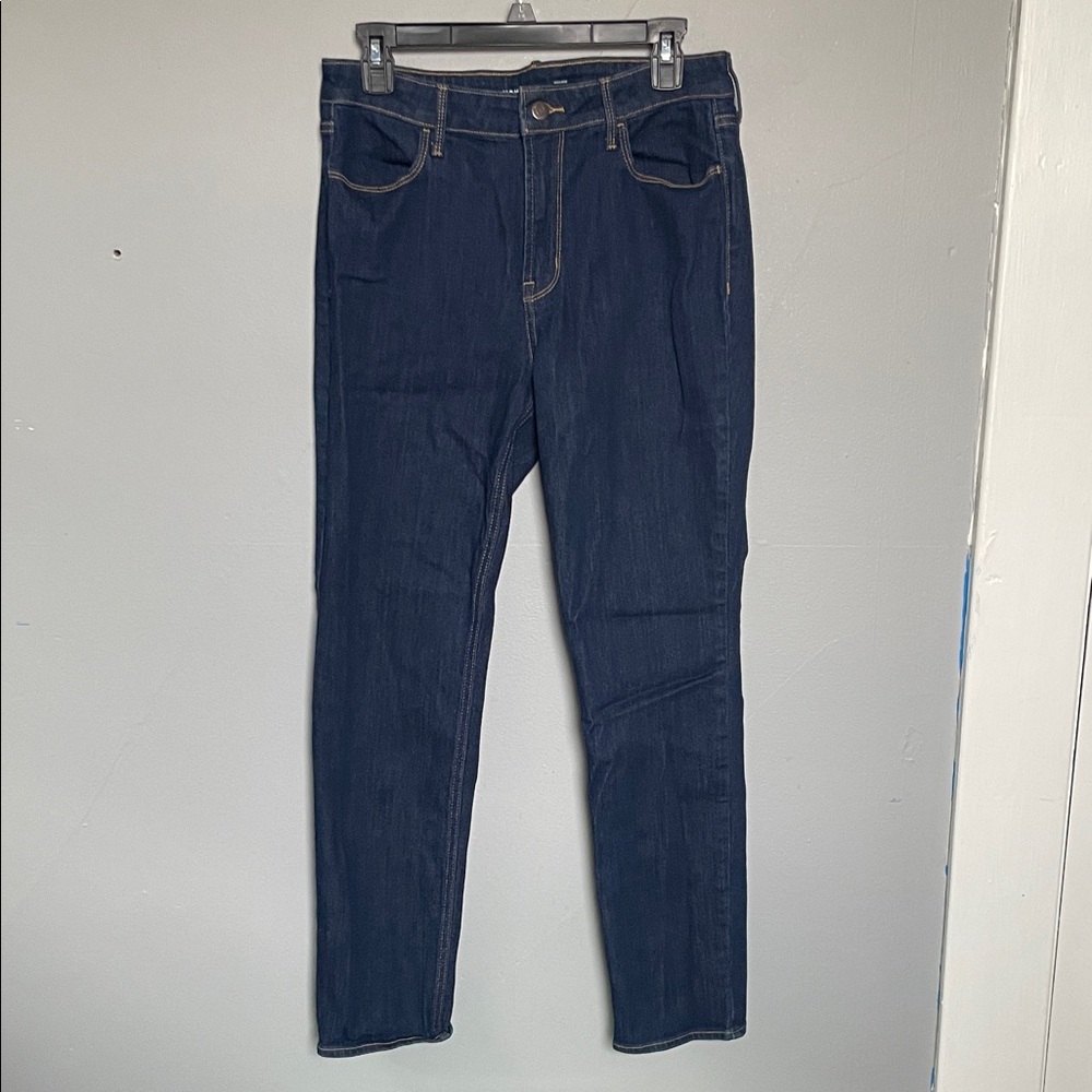 Old Navy W’s size 10 dark wash high rise straight denim jeans normcore capsule - Picture 1 of 7